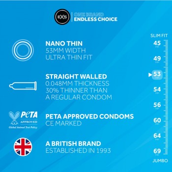 EXS Nano Thin - Finissimos Preservativos - 12