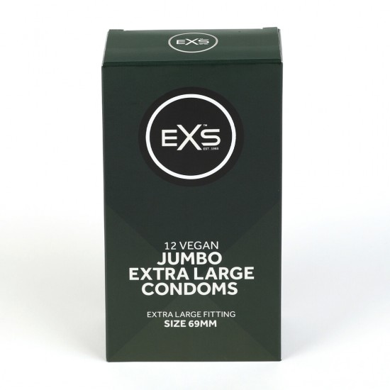Tamanho: 69 mm de largura, 223 mm de comprimento Espessura: 0,069 mm Características: Parede reta, Ponta do teto Experimente conforto e confiança incomparáveis ​​com os preservativos EXS Jumbo Pack. Projet