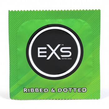 EXS Ribbed Dotted - 3 Preservativos