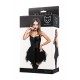 Vestido Glossy Elisia – Preto, Tamanho XL é um vestido elegante feito do popular material Wetlook, dando-lhe uma aparência brilhante e luxuosa . O vestido se ajusta perfeitamente ao corpo, acentuando as curvas