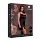 Entre em cena com nosso cativante vestido preto que deixa o clássico "Little Black Dress" para trás. Esta peça deslumbrante apresenta alças cruzadas nas costas, adicionando um toque ousado à sua silhueta. O comprimento s