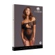 Babydoll transparente com ombros à mostra, detalhes delicados em renda e abertura frontal. O tecido macio e super elástico veste do tamanho XXL ao 5XL.