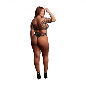Melia - Open Work Set - Queen Size 