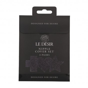 Tapa Mamilos -Cruz Estrela e  Coração - Preto