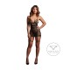 Vestido justo ao corpo com alças finas, detalhes ousados ​​nas alças abertas e um design sedutor com recortes. O tecido macio e super elástico veste tamanhos do S ao XL