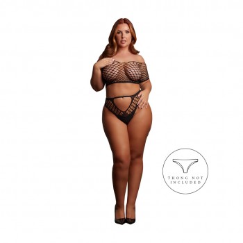 Melia - Open Work Set - Queen Size 