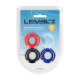 Cockring Set of 4 - Multicolor Expanda seus limites com este anel peniano de TPE ultraflexível da coleção LEVELZ. Este anel sem vibração é perfeito para iniciantes. Leve, elástico e seguro para o corpo, é uma ótima ferramenta inicial para aumentar a f