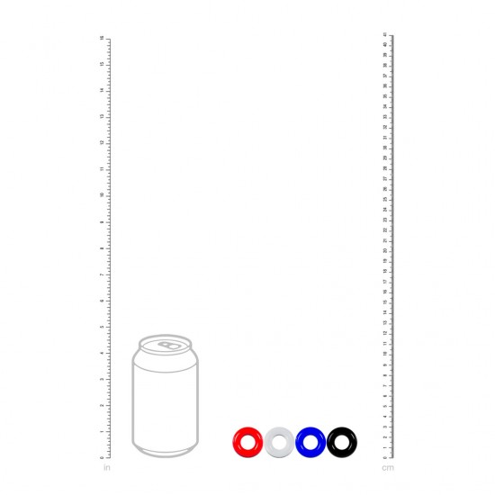 Cockring Set of 4 - Multicolor Expanda seus limites com este anel peniano de TPE ultraflexível da coleção LEVELZ. Este anel sem vibração é perfeito para iniciantes. Leve, elástico e seguro para o corpo, é uma ótima ferramenta inicial para aumentar a f