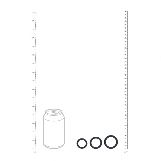 Conjunto de 3 anéis de silicone - XS/S/M Eleve seu jogo com este trio essencial da coleção LEVELZ. Este conjunto inclui três anéis penianos de silicone seguros para o corpo, nos tamanhos extra pequeno, pequeno e médio, perfeitos para uso com eixo, pênis e testí