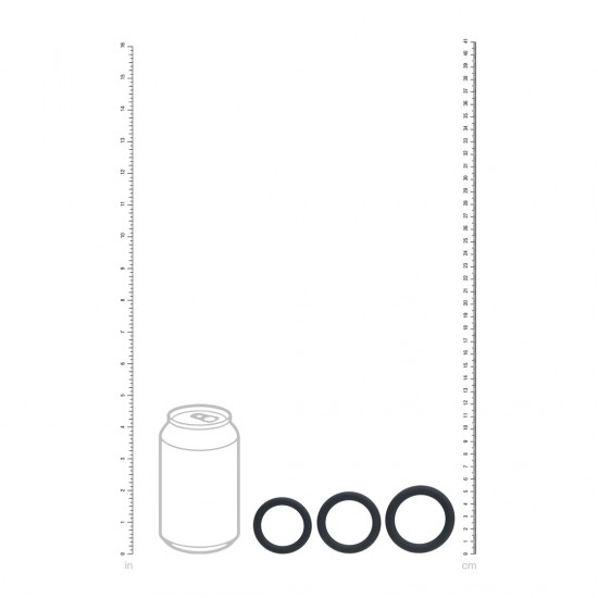 Conjunto de 3 anéis de silicone - L/XL/XXL Eleve seu jogo com este trio essencial da coleção LEVELZ. Este conjunto sem vibração inclui três anéis penianos de silicone seguros para o corpo, nos tamanhos grande, extragrande e XXL, perfeitos para uso com eixo, pênis