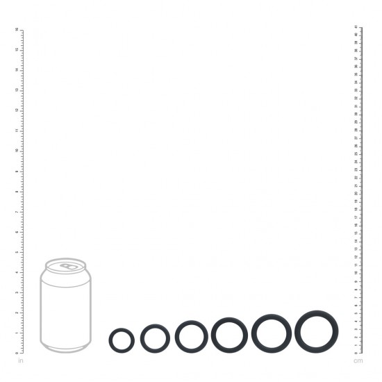 Conjunto de 6 anéis de silicone Eleve seu jogo com este trio essencial da coleção LEVELZ. Este conjunto sem vibração inclui 6 anéis penianos de silicone seguros para o corpo nos tamanhos XS, S, M, L, XL, XXL, perfeitos para uso com eixo, pênis e testíc