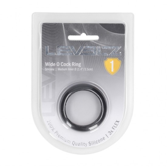 Anel peniano Silicone largo O - M - 35 mm Eleve seu desempenho a outro nível com este anel peniano de silicone premium sem vibração da coleção LEVELZ. Projetado para um ajuste perfeito, ele ajuda a aumentar a firmeza e a durabilidade, ao mesmo tempo em que propo