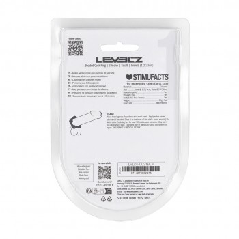 Anel peniano silicone com contas - S - 30 mm 