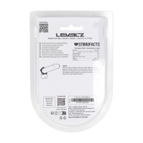 Eleve seu desempenho a outro nível com este anel peniano de silicone premium sem vibração da coleção LEVELZ. Projetado para um ajuste perfeito, ele ajuda a aumentar a firmeza e a durabilidade, ao mesmo tempo em que propo