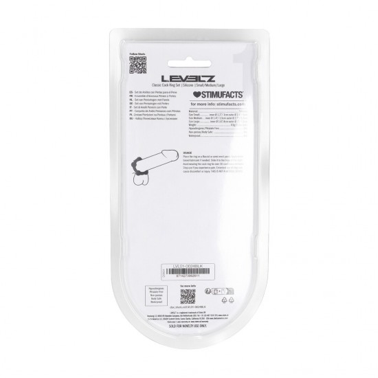 Conjunto de 3 anéis de silicone com contas - S/M/L Eleve seu jogo com este trio essencial da coleção LEVELZ. Este conjunto sem vibração inclui três anéis penianos de silicone seguros para o corpo, nos tamanhos extra pequeno, pequeno e médio, perfeitos para uso com eixo,