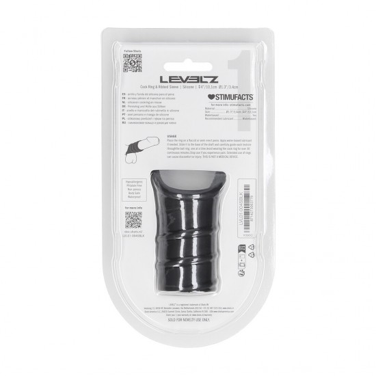 Eleve a textura e a tensão com este híbrido exclusivo da coleção LEVELZ. Com um anel peniano firme preso a uma capa de silicone com nervuras, este design sem vibração proporciona uma pressão firme na base, enquanto a cap
