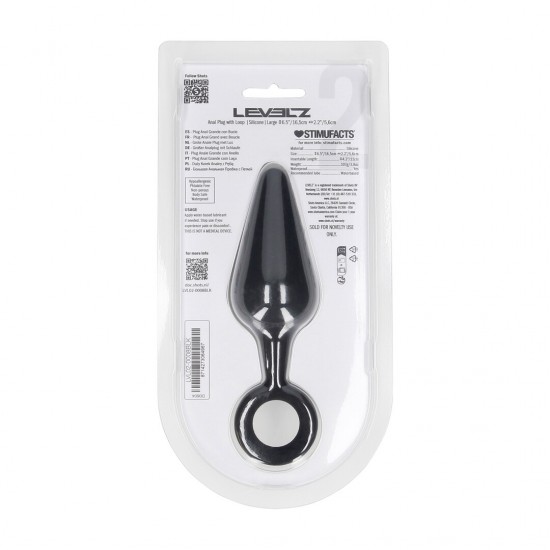 Plug Anal de Silicone - L Refinado para precisão, este plug anal pontiagudo da coleção LEVELZ oferece estimulação elegante com controle total. Feito de silicone premium, este design Level 2 apresenta uma ponta fina e cônica para fácil inserção e