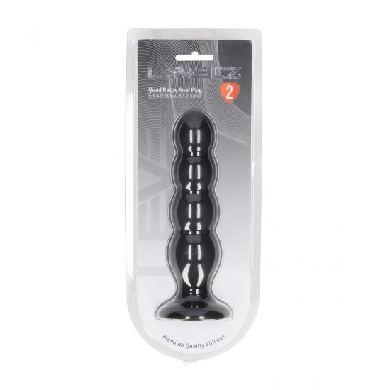 Leve sua estimulação ainda mais longe com o plug vibrador quádruplo da coleção LEVELZ. Feito em silicone premium, este design Level 2 apresenta quatro bulbos suaves e com aumento gradual de volume, combinados com um choc