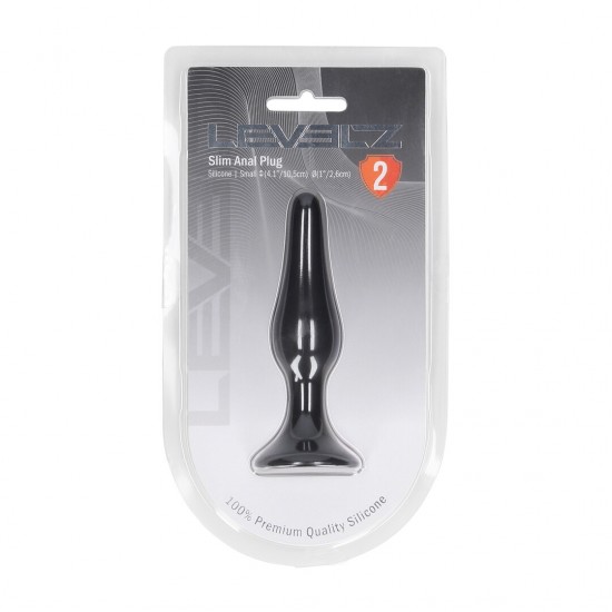 Plug Anal Fino de Silicone - S Elegante, suave e construído para precisão, o plug fino e cônico da coleção LEVELZ oferece inserção sem esforço e elasticidade sutil. Feito em silicone premium, este design Level 2 apresenta um formato estreito e gradual