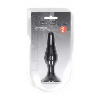 Plug Anal Fino de Silicone - M 