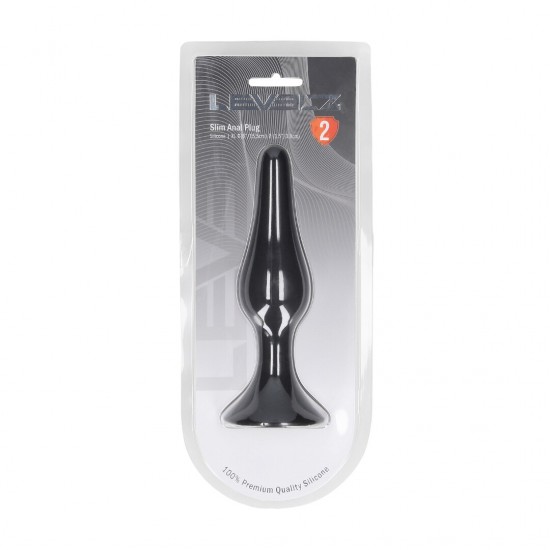 Plug anal fino silicone - XL Elegante, suave e construído para precisão, o plug fino e cônico da coleção LEVELZ oferece inserção sem esforço e elasticidade sutil. Feito em silicone premium, este design Level 2 apresenta um formato estreito e gradual