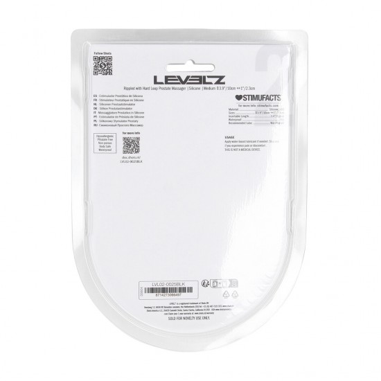 Estimulador da próstata de silicone ondulado - M Acerte o ponto certo sempre com este estimulador de próstata da coleção LEVELZ. Feito de silicone premium, este design Level 2 oferece uma versão única do formato clássico de um estimulador, com curvas suaves e ângulos p