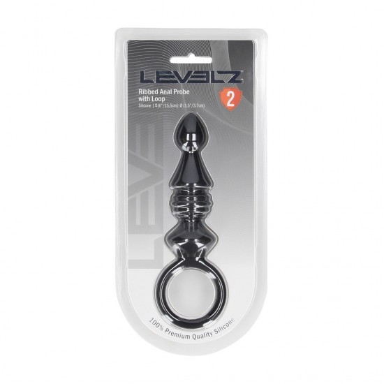 Cordão anal de silicone com nervuras Leve a estimulação texturizada a um novo patamar com a sonda anal com nervuras da coleção LEVELZ. Confeccionada em silicone premium, esta sonda Level 2 apresenta uma haste curta e flexível, revestida com nervuras estimul