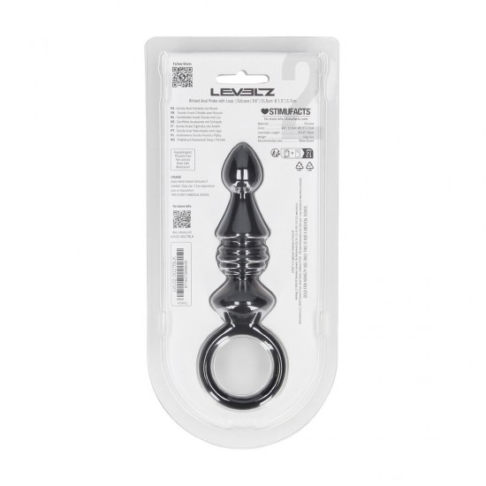 Cordão anal de silicone com nervuras Leve a estimulação texturizada a um novo patamar com a sonda anal com nervuras da coleção LEVELZ. Confeccionada em silicone premium, esta sonda Level 2 apresenta uma haste curta e flexível, revestida com nervuras estimul