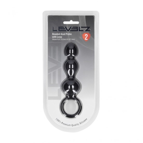 Cordão Anal Silicone Explore o equilíbrio perfeito entre suavidade e sensação com a sonda anal com esferas da coleção LEVELZ. Confeccionada em silicone premium, esta sonda Level 2 apresenta um eixo curto e flexível com uma série de esferas a