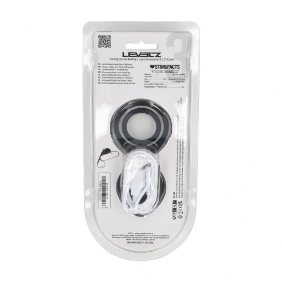 Vibrating Cock and Ball Ring Aumente a intensidade com o anel peniano vibratório da coleção LEVELZ. Feito em silicone premium, este design Level 3 combina a firmeza e a ereção de um anel peniano clássico com a potência adicional da vibração direcion
