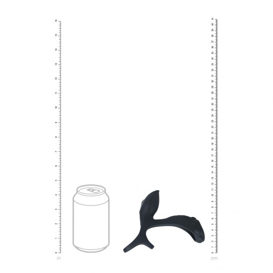 Eleve seu desempenho com o Anel Peniano e Testicular Vibratório com Alça para o Eixo. Este anel multifuncional foi projetado para maximizar o prazer e a resistência. O anel de silicone elástico envolve confortavelmente o