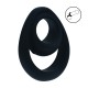 Anel duplo peniano ergonômico em silicone - preto Garanta prazer duradouro com este anel peniano e escrotal de dupla ação da coleção LEVELZ. Projetado para envolver tanto o pênis quanto o escroto, ele aumenta a firmeza, proporcionando alongamento e pressão satisfatórios