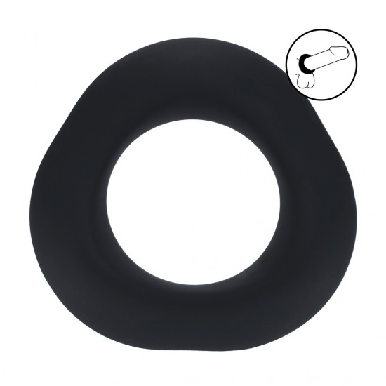 Anel peniano de silicone líquido Ergo - Preto Ultrapasse os limites com este anel peniano firme, porém flexível, da coleção LEVELZ. Feita em silicone premium e seguro para o corpo, este anel oferece uma pegada firme para maior tensão e uma tração satisfatória. Seja