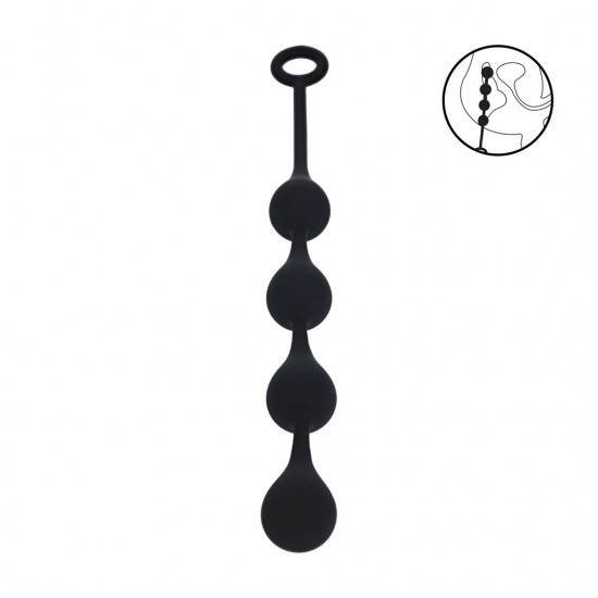 Bolas anais de silicone Waterdrop - M - 30 mm Mergulhe em sensações mais profundas com as bolas anais de gotas médias da coleção LEVELZ. Feitas em silicone premium, este design Level 2 apresenta uma haste fina e flexível que conecta uma série de bolas em formato de