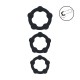 Conjunto de 3 anéis de silicone com contas - S/M/L Eleve seu jogo com este trio essencial da coleção LEVELZ. Este conjunto sem vibração inclui três anéis penianos de silicone seguros para o corpo, nos tamanhos extra pequeno, pequeno e médio, perfeitos para uso com eixo,