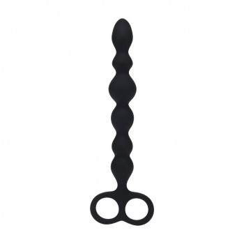 Contas de silicone Anal - preta