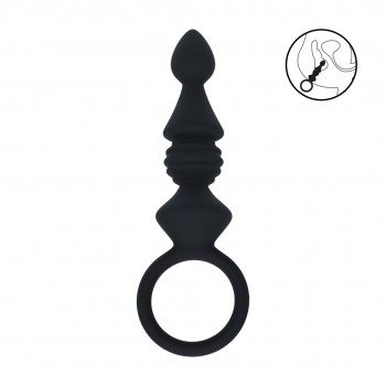 Cordão anal de silicone com nervuras  Cordão anal de silicone com nervuras