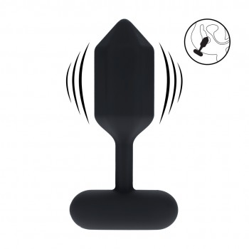 Hexagonal Vib Silicone Anal Plug - M