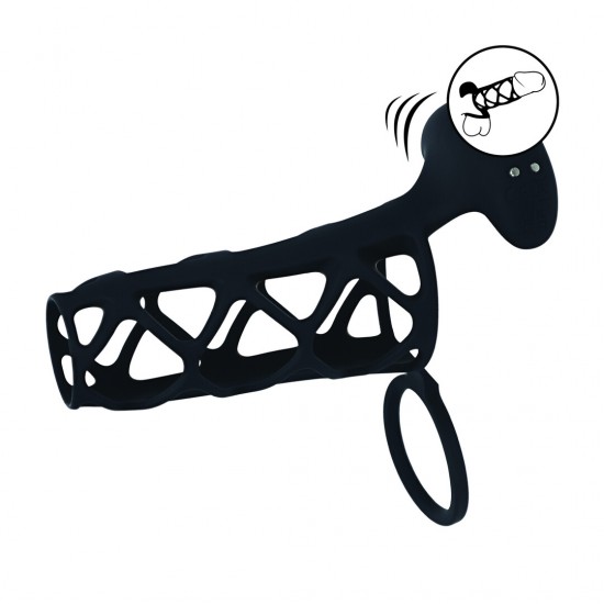 Manga peniana de silicone com anel vib. Eleve seu desempenho com a capa vibratória para pênis e testículos da coleção LEVELZ. Feito em silicone premium, este design da Level 3 apresenta uma capa confortável que envolve tanto o pênis quanto os testículos para m