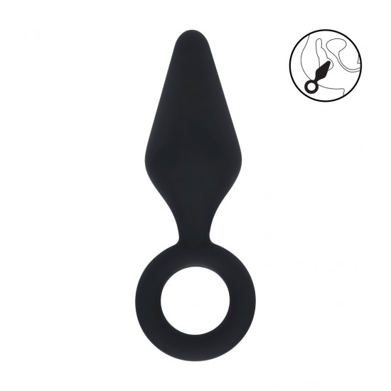 Plug Anal de Silicone com Alça - S Refinado para precisão, este plug anal pontiagudo da coleção LEVELZ oferece estimulação elegante com controle total. Feito de silicone premium, este design Level 2 apresenta uma ponta fina e cônica para fácil inserção e