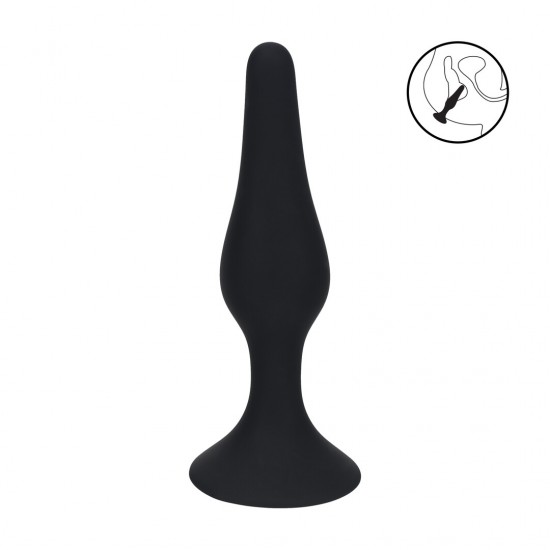 Plug Anal Fino de Silicone - M Elegante, suave e construído para precisão, o plug fino e cônico da coleção LEVELZ oferece inserção sem esforço e elasticidade sutil. Feito em silicone premium, este design Level 2 apresenta um formato estreito e gradual