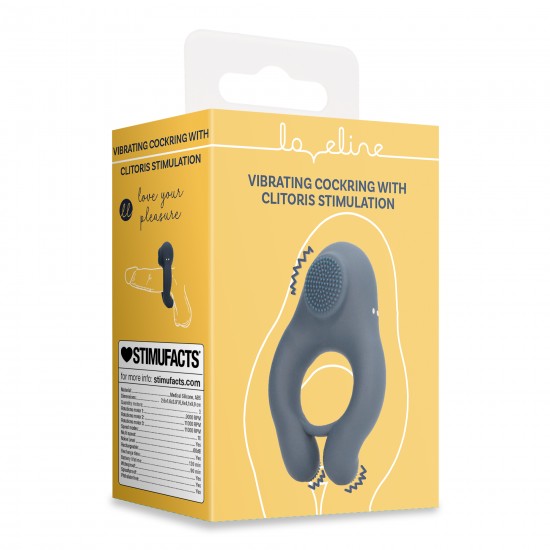 Anel Peniano vibratório com estimulação do clitóris Este anel peniano vibratório com estimulação do clitóris para casais apresenta vibrações intensas e foi projetado para proporcionar sensações prazerosas para ambos, com uma escova sensível que estimula os testículos e o