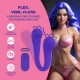 Apresentando o Vibrador Flexível com Duas Extremidades da Loveline. Um vibrador flexível com duas extremidades e controle remoto, projetado para versatilidade e conforto. Com bulbos de gotas vibratórias em cada extremida