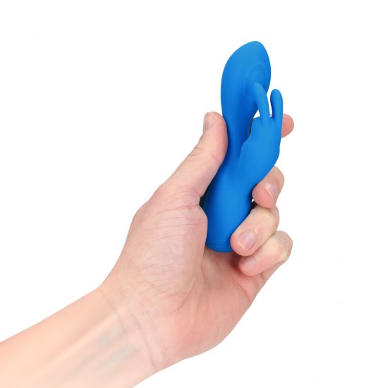 Descubra o Mini Vibrador Rabbit da Loveline. Um vibrador compacto em formato de coelho, projetado para manuseio confortável e controle fácil. Seu formato permite estimulação dupla de maneira simples e discreta. Com múlti
