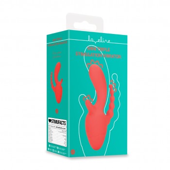 Mini Triple Stimulation Vib - Scarlet Kiss