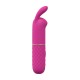 Apresentamos o Mini Rabbit Vibrator, um massajador compacto e com design elegante, criado para dupla estimulação e conforto no dia a dia. Seu formato interno curvo e o estimulador externo flexível trabalham em conjunto p