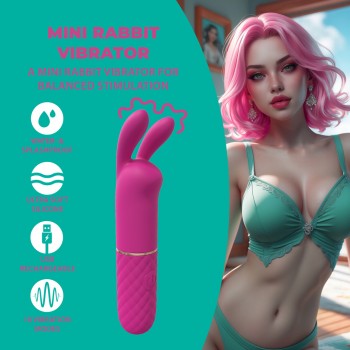 Mini Rabbit Vibrator - Pink