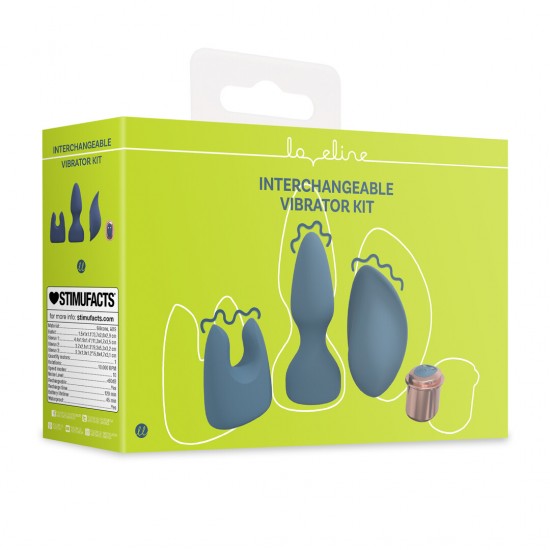 Apresentamos o Kit Vibrador Intercambiável, um conjunto versátil e compacto projetado para estimulação personalizada e conforto no dia a dia. Com um vibrador potente e intercambiável e capas com formato ergonômico, ele p
