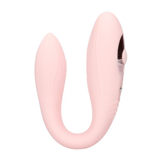 Charme - Remote Control Vib O Charme da Loveline International, Coleção Paris, é um vibrador com motor duplo para ponto G e clitóris, com 10 funções. Operando a menos de 50 dB, garante prazer discreto, proporcionando até 50 minutos de satisfação co