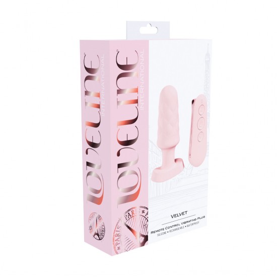 O Velvet da Loveline International, Coleção Paris, é um plug suave e texturizado com 10 funções. Operando a menos de 50 dB, ele oferece uma experiência discreta, porém potente. Com até 55 minutos de uso com uma única car